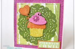 KARTKA z babeczką na URODZINY, Roczek