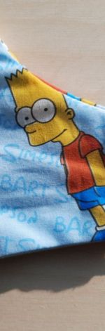 Maseczka bawełniana Simpson Bart