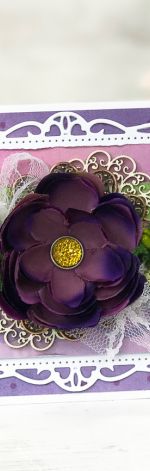 Elegancka kartka w odcieniach fioletu