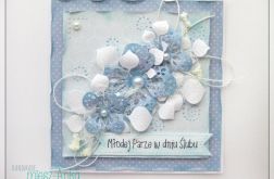 Kartka na Ślub z kwiatami 2