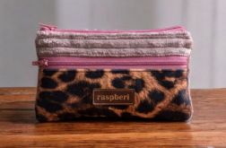 Portfelik z weluru różowa panterka