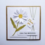 Urokliwa kartka ślubna ze stokrotką handmade  - Kartka ślubna handmade  ze stokrotką