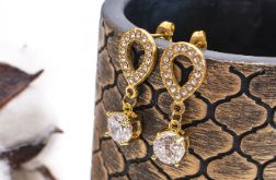 DELIKATNE KOLCZYKI SZTYFTY Z CYRKONIAMI - AURORA