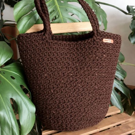 Torebka damska,na ramię, koszyk ze sznurka.