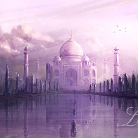 Obraz - Taj Mahal - płótno - indyjski, orientlany
