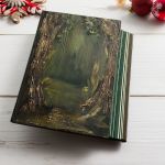 Ręcznie wykonany album z malowaną okładką prezent święta dla niej - świąteczny prezent dla córki