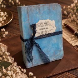 Pamiętnik handmade A5 „JOURNAL”  Unikatowe rękodzieło Idealny prezent świąteczny