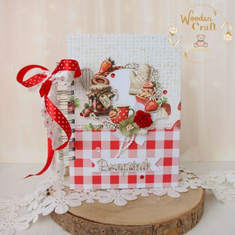 Przepiśnik prezent Dzień Babci "Strawberry" 