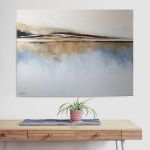 Złoty brzeg-obraz akrylowy formatu 80/100 cm  - 