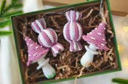 Ozdoby na choinkę, Zestaw ozdob świątecznych, Choinkowe zawieszki