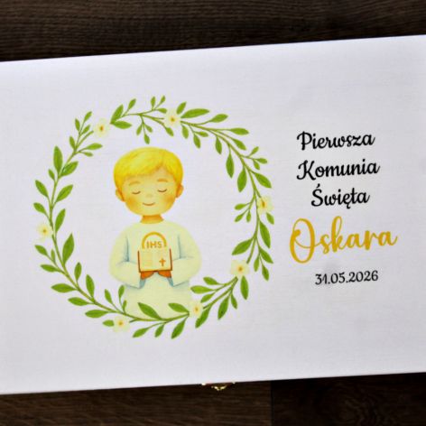 Personalizowany Box Komunijny Biblia i Kubek