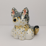 Figurka Szary Wilk Pies Miniaturka  - Profil