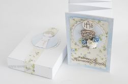 Komunijny album harmonijka, dla chłopca