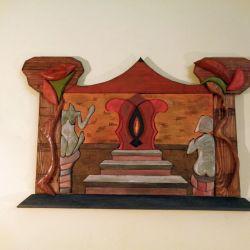 mozaika drewniana "Altar"