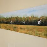 Podlaskie granice,  obraz akrylowy na płótnie 120x40x2cm  - 