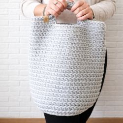 Torebka damska,do ręki ze sznurka bawełnianego.