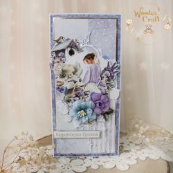 Kartka urodzinowa "Violet Memories 1" GOTOWA Kartka urodzinowa "Violet Memories 1" GOTOWA
