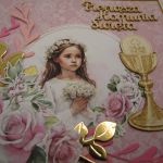 Kartka komunijna dla dziewczynki 01 - 