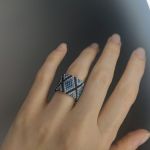 Pierścionek z koralików  - 2