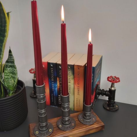 Świecznik Loftowy 3-ramienny F003_1-W1 Loft