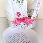 Pamiątka Chrztu, Pudełko na roczek, Chrzest - Wózek na Chrzest