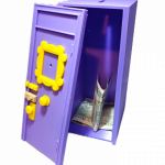 Skarbonka Book Nook Drzwi Friends Przyjaciele Gadżet dla Fana Dekoracja 3D - Duża pojemność