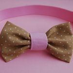 Opaska niemowlęca  - PasteLOVE beżowe - 