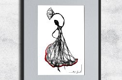 Autorska grafika - nr 140 - flamenco