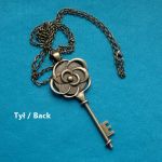 Naszyjnik-wisior Vintage brąz, Duży klucz I - 