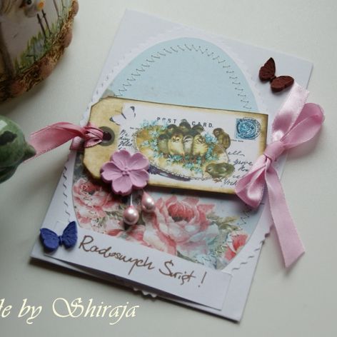 Kartka wielkanocna- różane święta rezerwacja