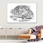 Obraz na płótnie Drzewo marzeń, 120 x 80 - Obraz drzewo w salonie
