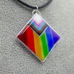 Wisiorek tęczowy pride z żywicy pend 004 - 