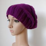 Fioletowa czapa czapka - 