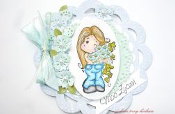 Kartka uniwersalna niebieska