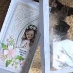 188,Kartka na komunię w pudełku dla dziewczynki  - 188,Kartka na komunię w pudełku dla dziewczynki