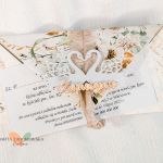 Zaproszenie na ślub – w formie kopertówki - zaproszenie w formie kopertówki Marta Zaborowska handmade