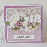 Romantyczna kartka z okazji 18.urodzin v.3 - 18fio4