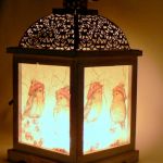 Lampion z ptakami - teofano atelier, lampion, świecznik