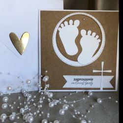 Zaproszenie na Chrzest Świety! Otwierane z kopertą!