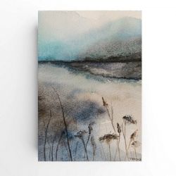 Pejzaż-akwarela formatu -a5.