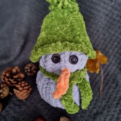 Duży bałwanek szydełko Handmade bałwan święta