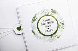 Kartka na Chrzest ręcznie robiona w zieleni