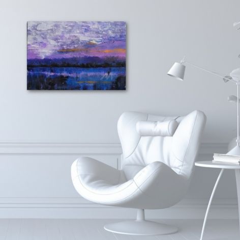 Poranek,  obraz akrylowy na płótnie 70x50x1cm 