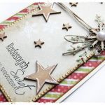 Kartka świąteczna z piernikowymi gwiazdkami - 