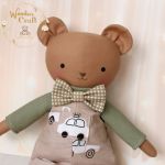 Miś Tymuś w ogrodniczkach przytulanka prezent - 