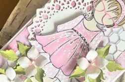 051,kartka urodzinowa/imieninowa dla dziewczynki