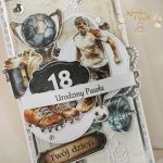 Męska kartka urodzinowa dla piłkarza 1 GOTOWA - 