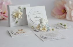 Pudełko rozkładane - pamiątka chrzciny