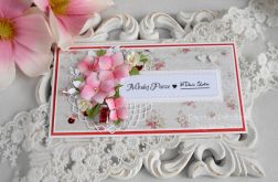 Ślubna kartka DL w pudełku 82