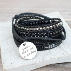 Bransoletka boho owijana In Black